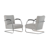Ensemble de 2 fauteuils en porte-à-faux de Mucke & Melder, années 30