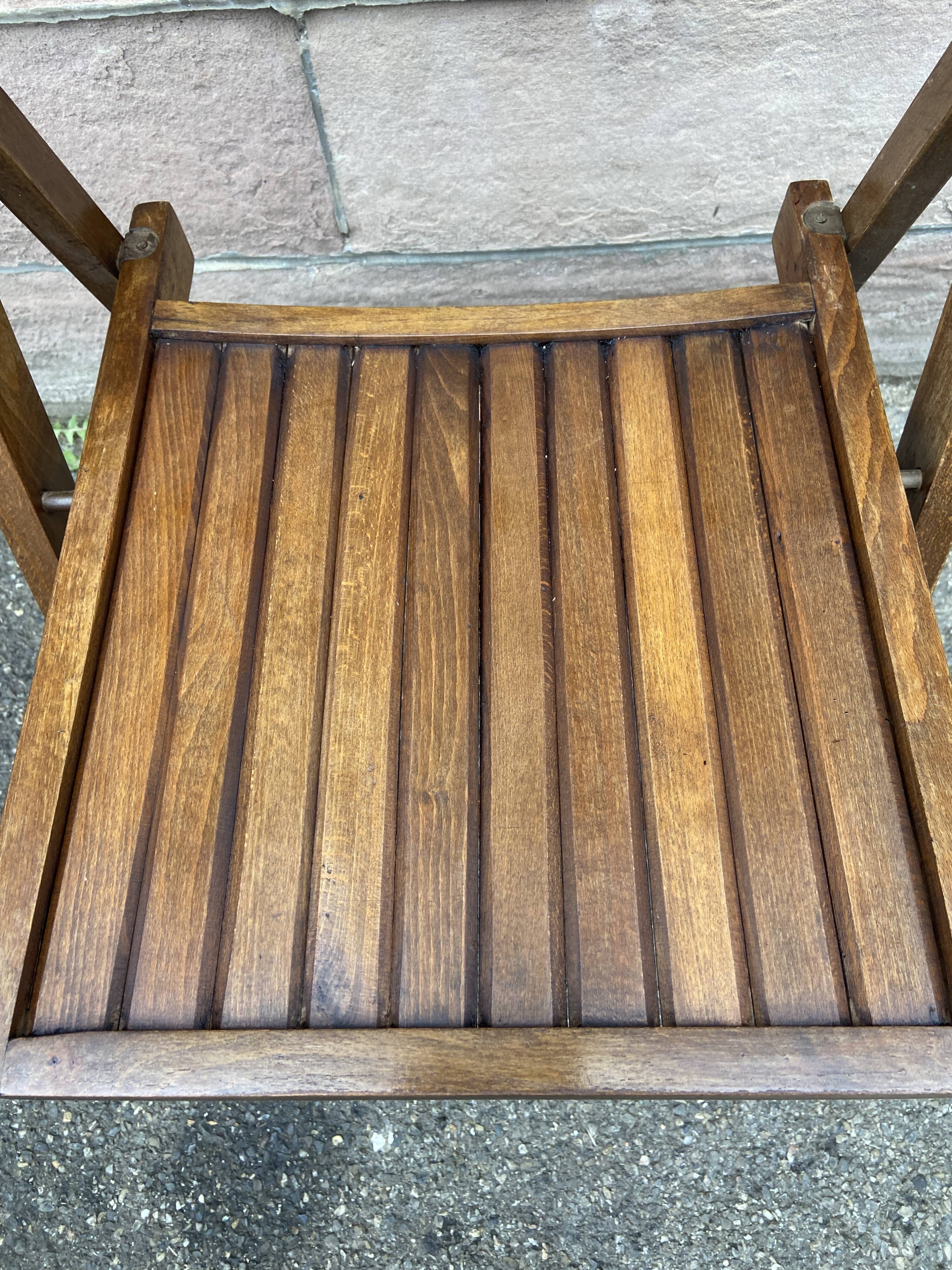 Set of 4 chairs Folding terrace patio vintage