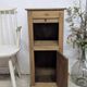 Antique cherry wood curtain bedside table, entrance furniture