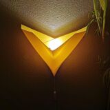 Ikea 1990 vintage yellow plastic applique