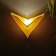 Applique vintage en plastique jaune Ikea 1990