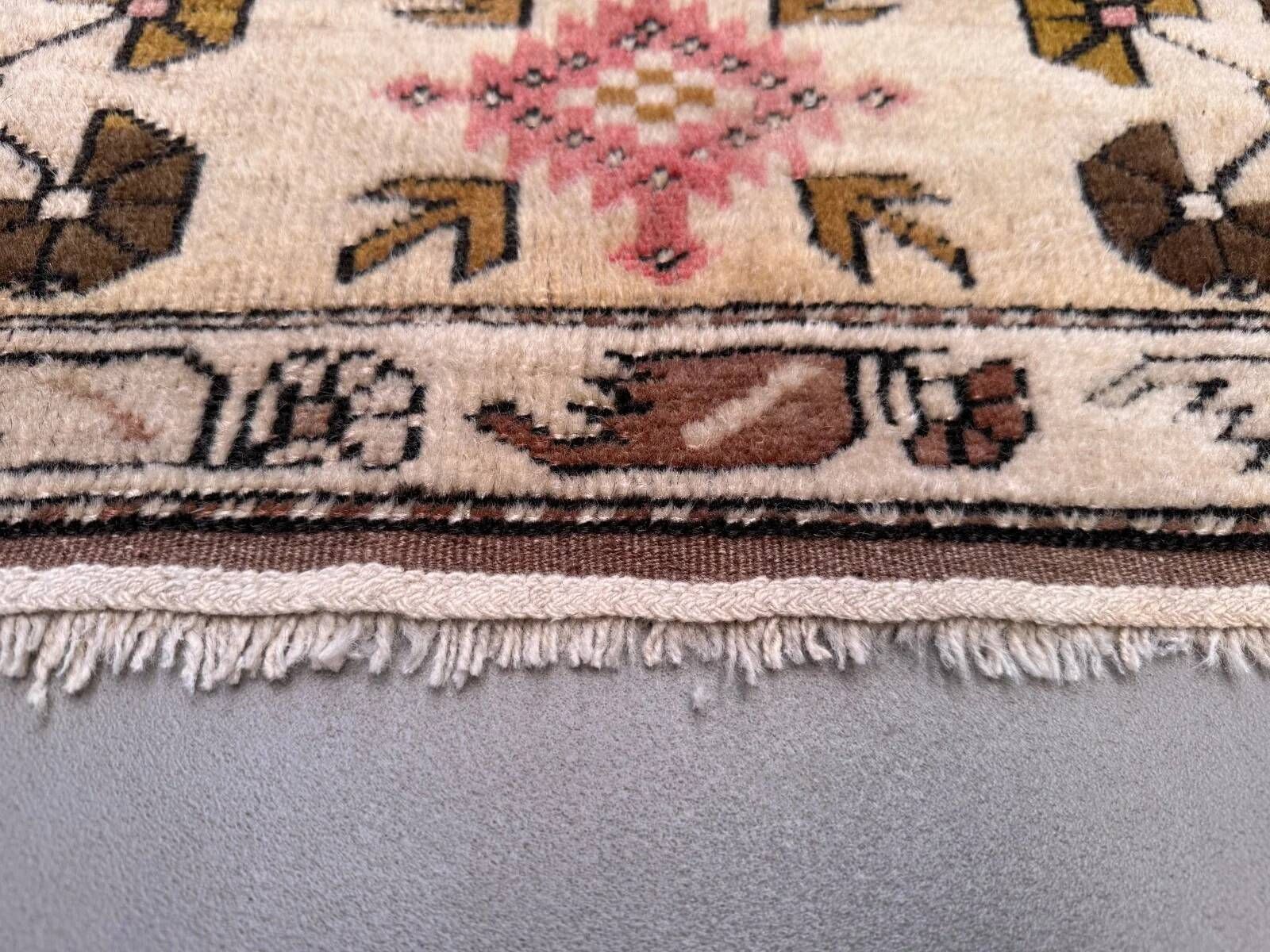 Turkish Milas rug 116x200 cm handmade vintage carpet Ushak 2573