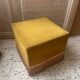 Velvet pouffe