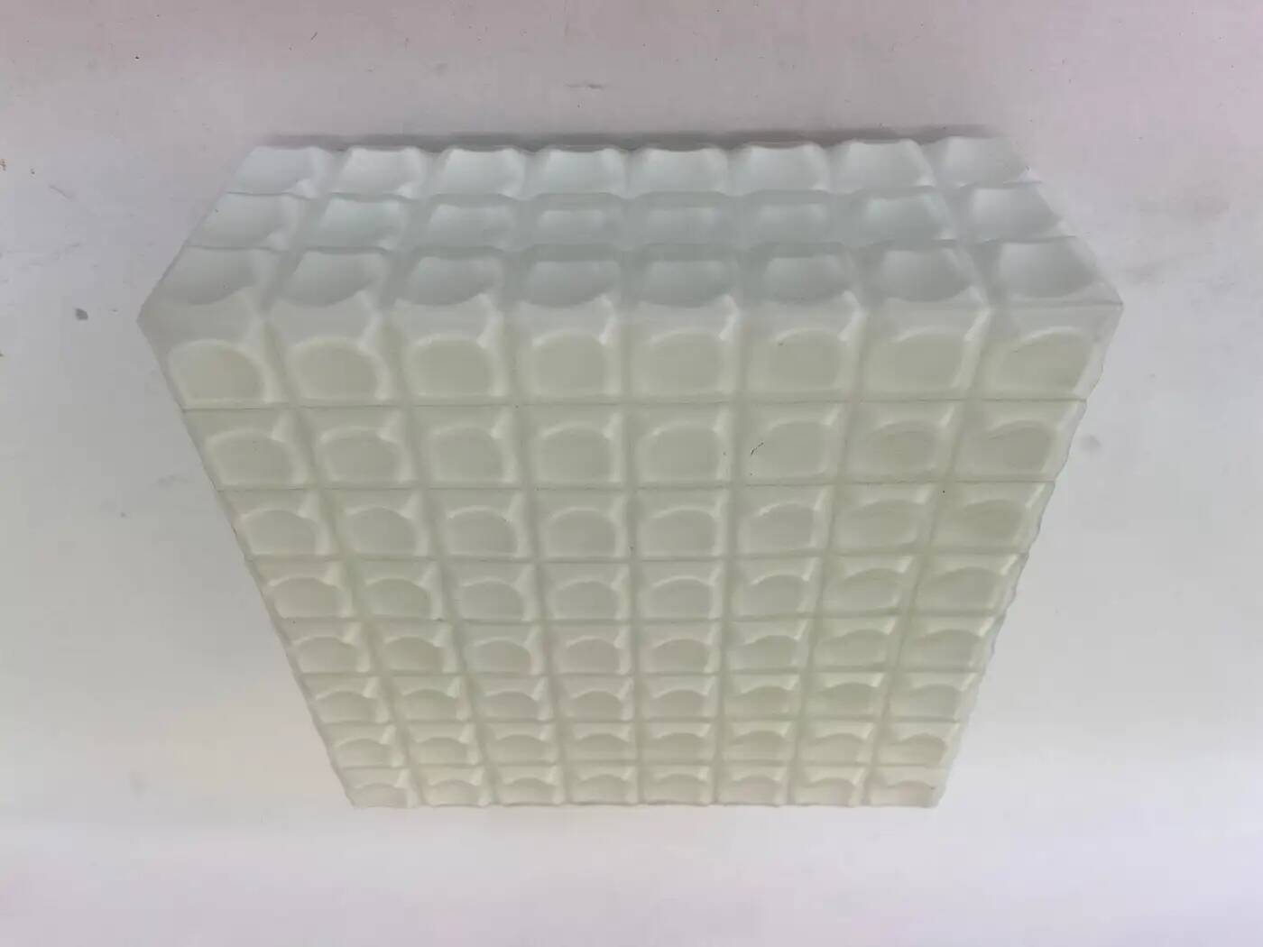 Mid-century milk glass flush mount or wall light, Czechoslovakia