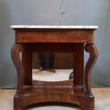 Console of the nineteenth century dessu marble