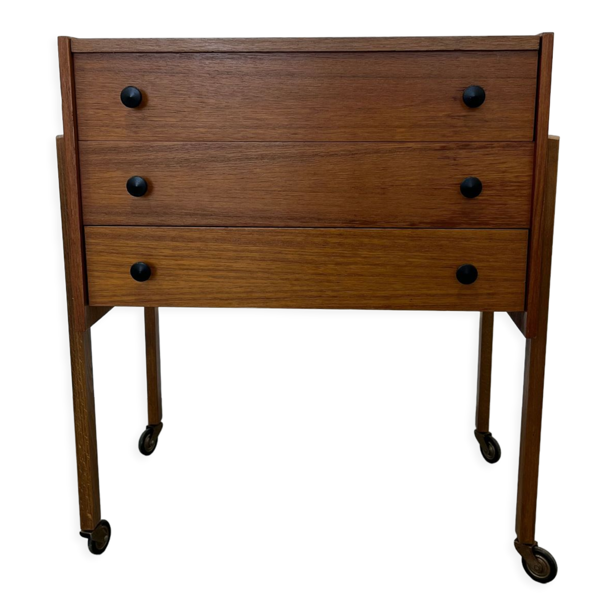 Wooden Sewing Cabinet, Horn Collection,Scandinavian 1960s