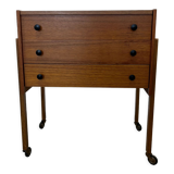 Wooden Sewing Cabinet, Horn Collection,Scandinavian 1960s