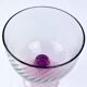 Set of 6 purple crystal wine glasses from the 70s/80s.