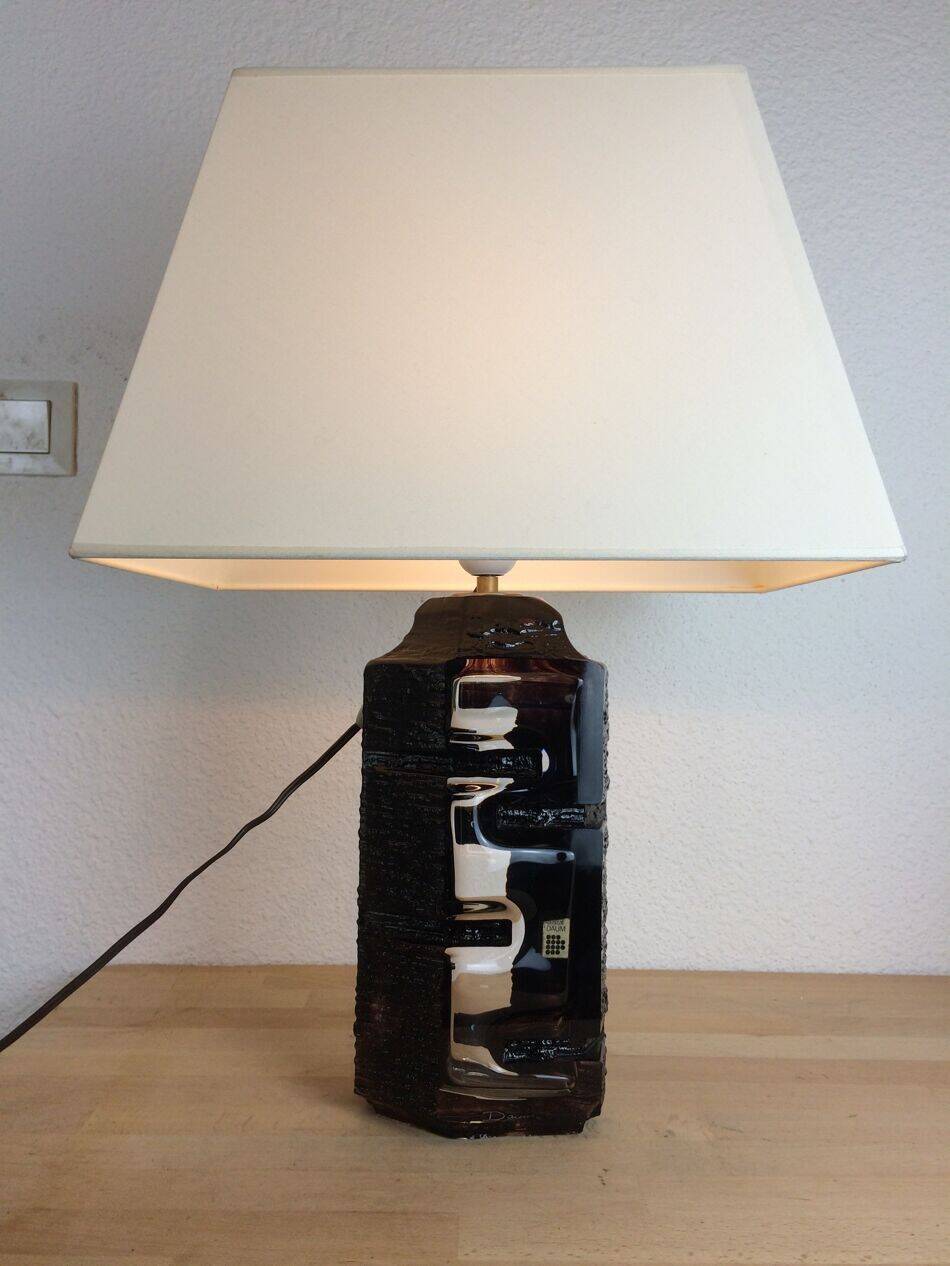 Lampe en cristal par César Baldaccini pour Daum, modèle Argos