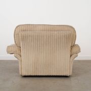 Fauteuil crème Soffio, design italien, années 1970, fabriqué par Doimo.