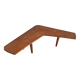 Vintage Scandinavian boomerang coffee table with folding extensions by Samcom