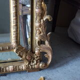 Miroir parclose style Napoléon lll doré