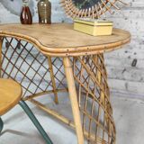Vintage rattan dressing table