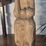 Wooden sculpture statuette