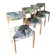 4 chaises vintage entièrement rénovées