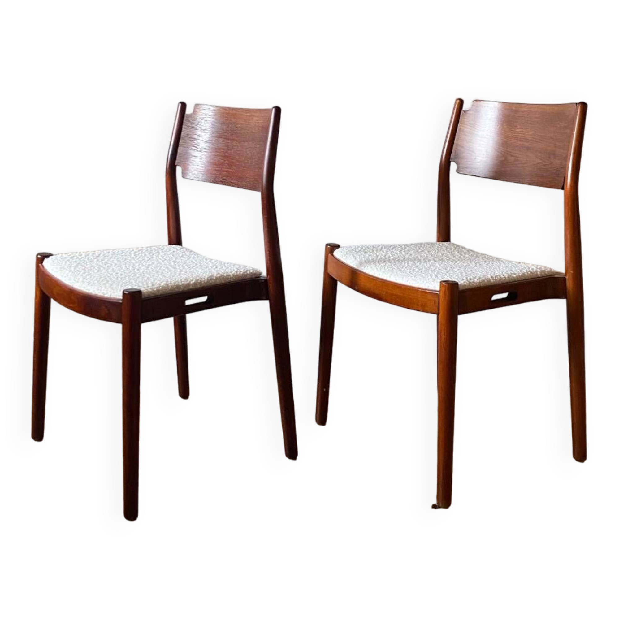 Scandinavian chairs with tulle seats