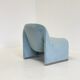 Anonima Castelli Alky armchair in baby blue velvet