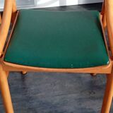Baumann wood and leatherette chairs