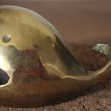 Brass whale ashtray
