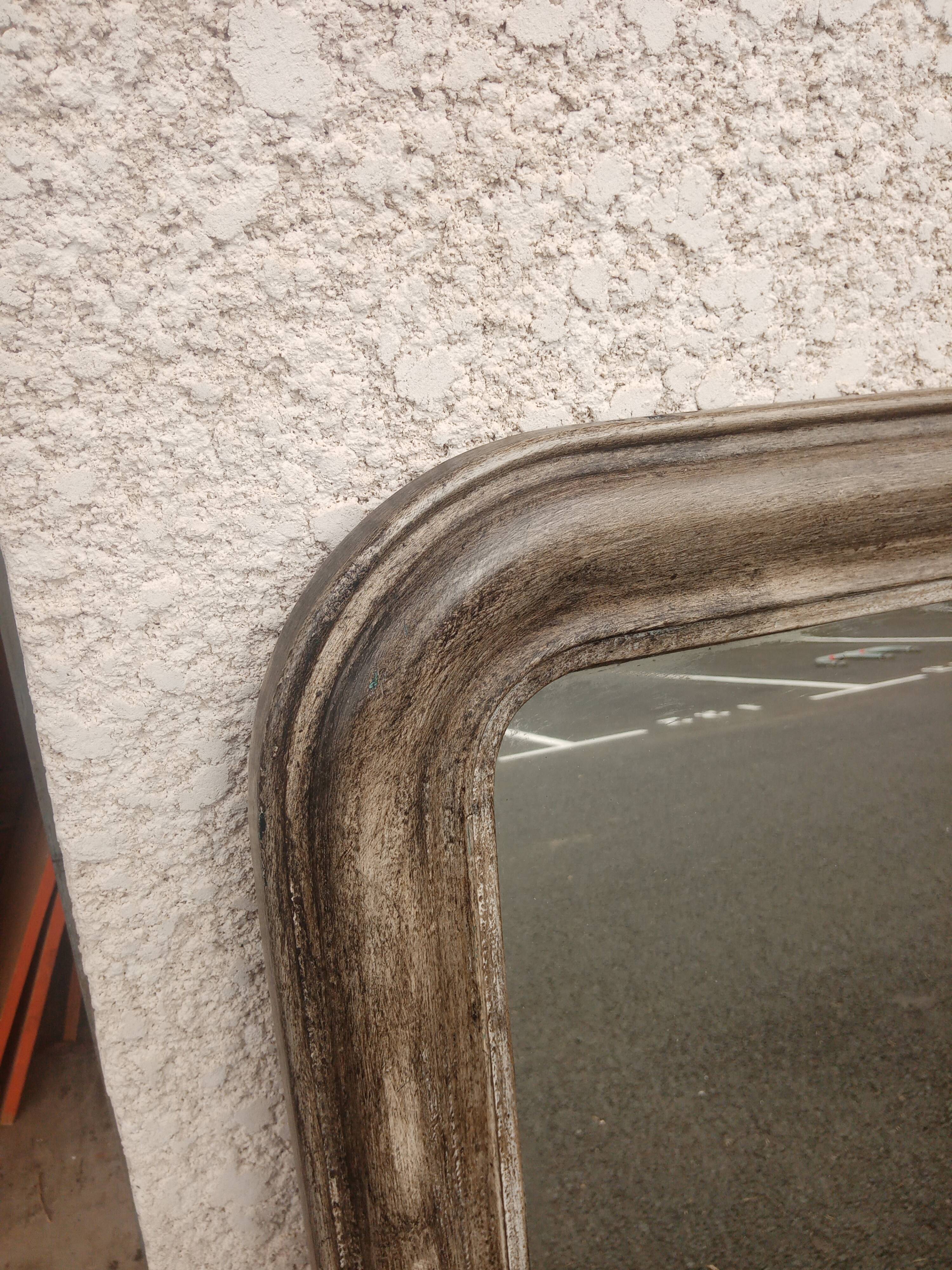 Old mirror louis philippe patinated 106 x 67 cm