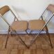 Pair of folding chairs "Plichaise" Souvignet, made in France