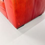 Canapé en cuir italien, années 1980