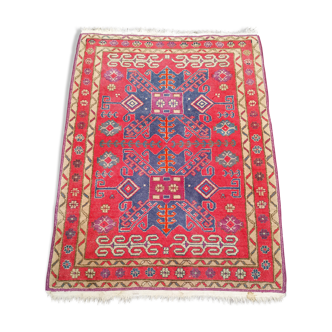 Tapis fait main persan vintage kazak 112 x 87cm