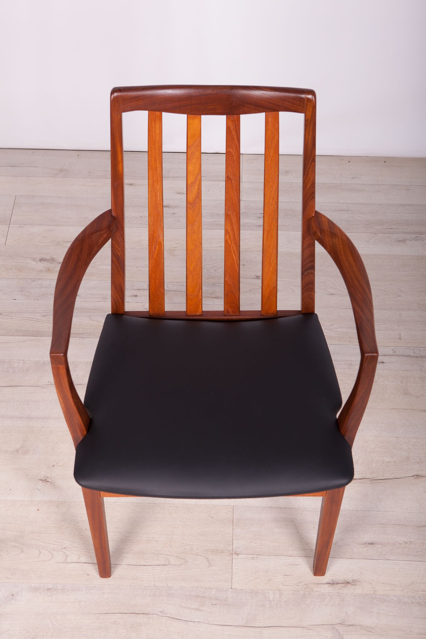 Mid Century Teak & Leather Dining Chairs by Leslie Dandy for G-Plan, 1960