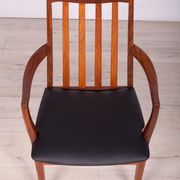 Mid Century Teak & Leather Dining Chairs by Leslie Dandy for G-Plan, 1960