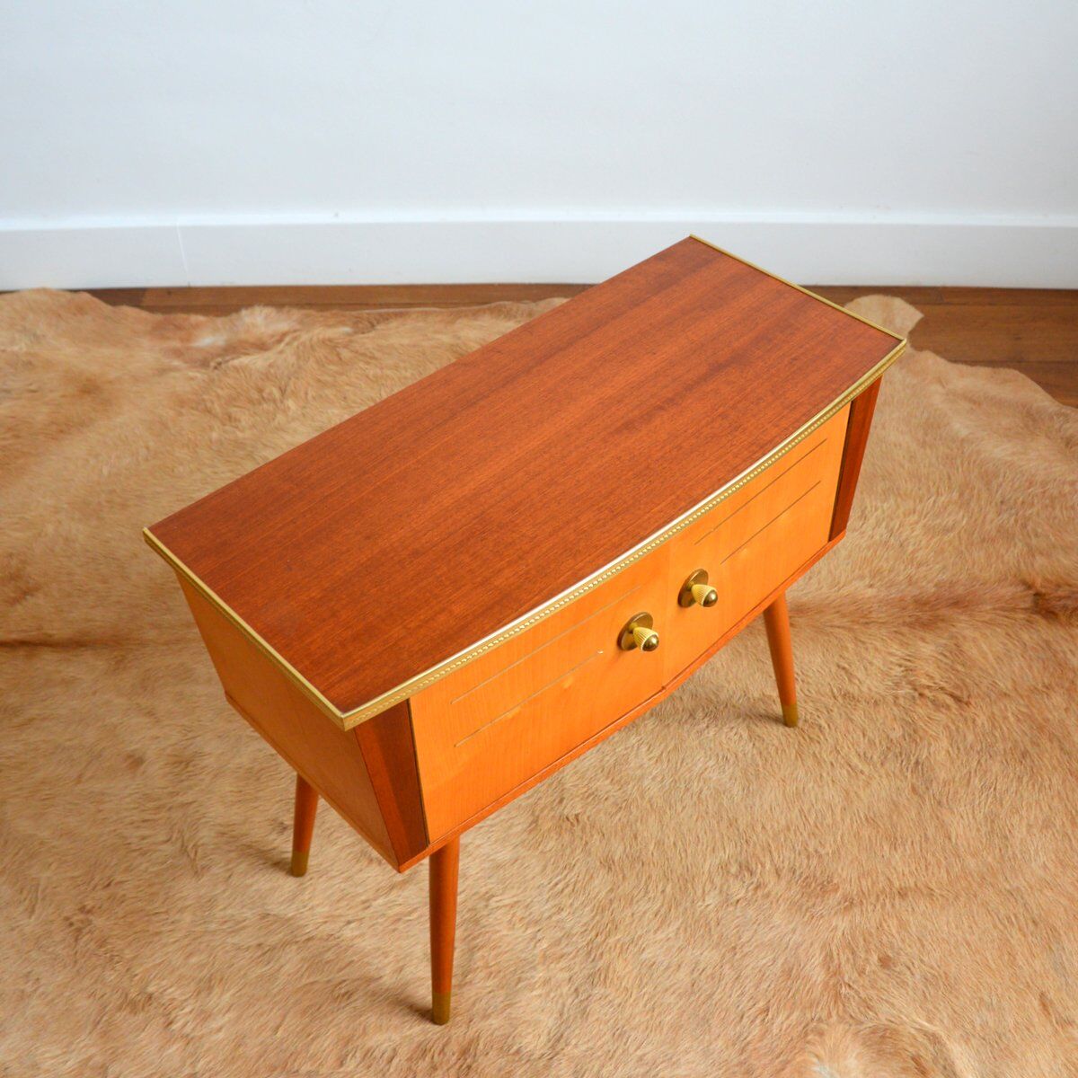 Console / bedside feet compass vintage 1950s