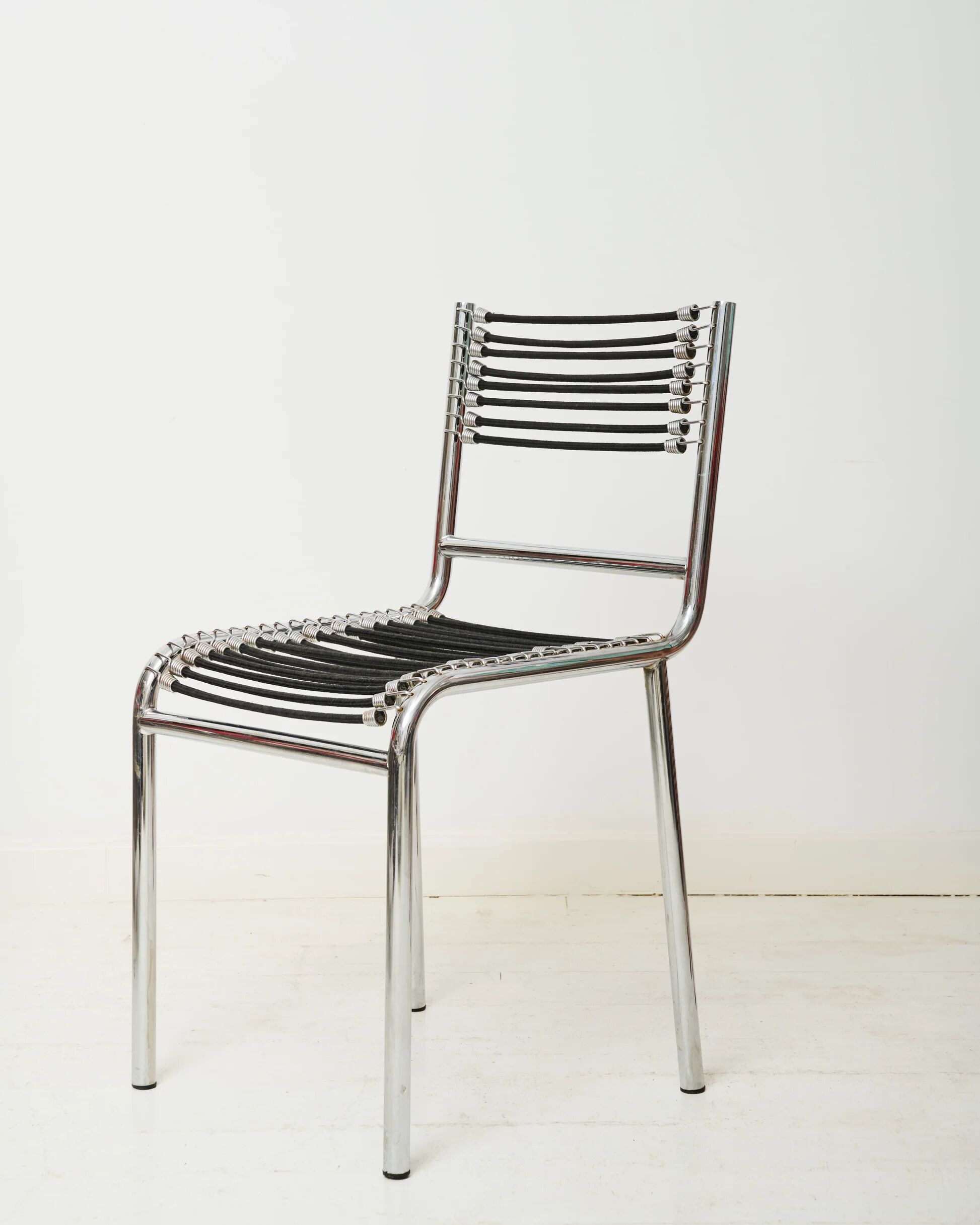 Pair of chrome chairs "Sandow" (1 of 3), René Herbst, 1980s