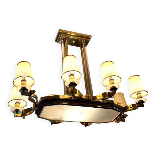 Lustre plafonnier art déco maison dorizon