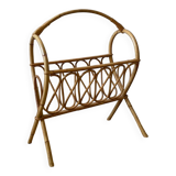 Rattan magazine holder