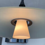 Postmodern Helestra Leuchten pendant light in opaline and frosted glass