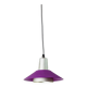 Purple Silver Green Multicolor Metal Ceiling Lamp – 1980s Postmodern Memphis, Striped Cable