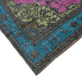 Handmade Antique Turkish 1980s 227 cm x 319 cm Pink Rug