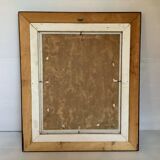 Landscape tableau of the countryside, canvas mounted on panel, signed.