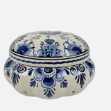 Delft blue and white ceramic candy dish