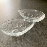 Duo of glass avocado cups