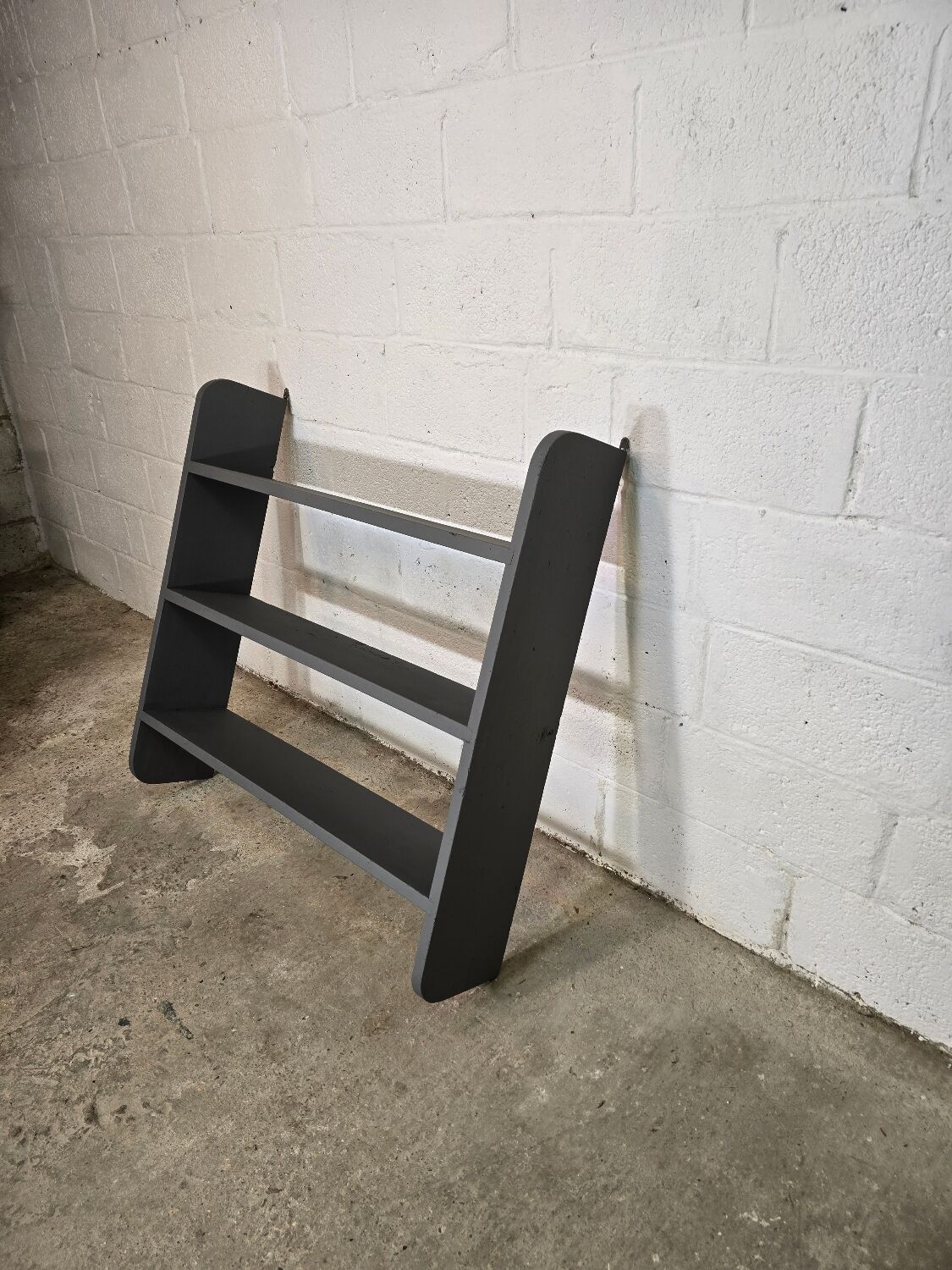 Antique grey kitchen shelf / wall shelf