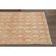 1970s vintage Turkish hand-knotted wool cotton orange runner rug 92x205