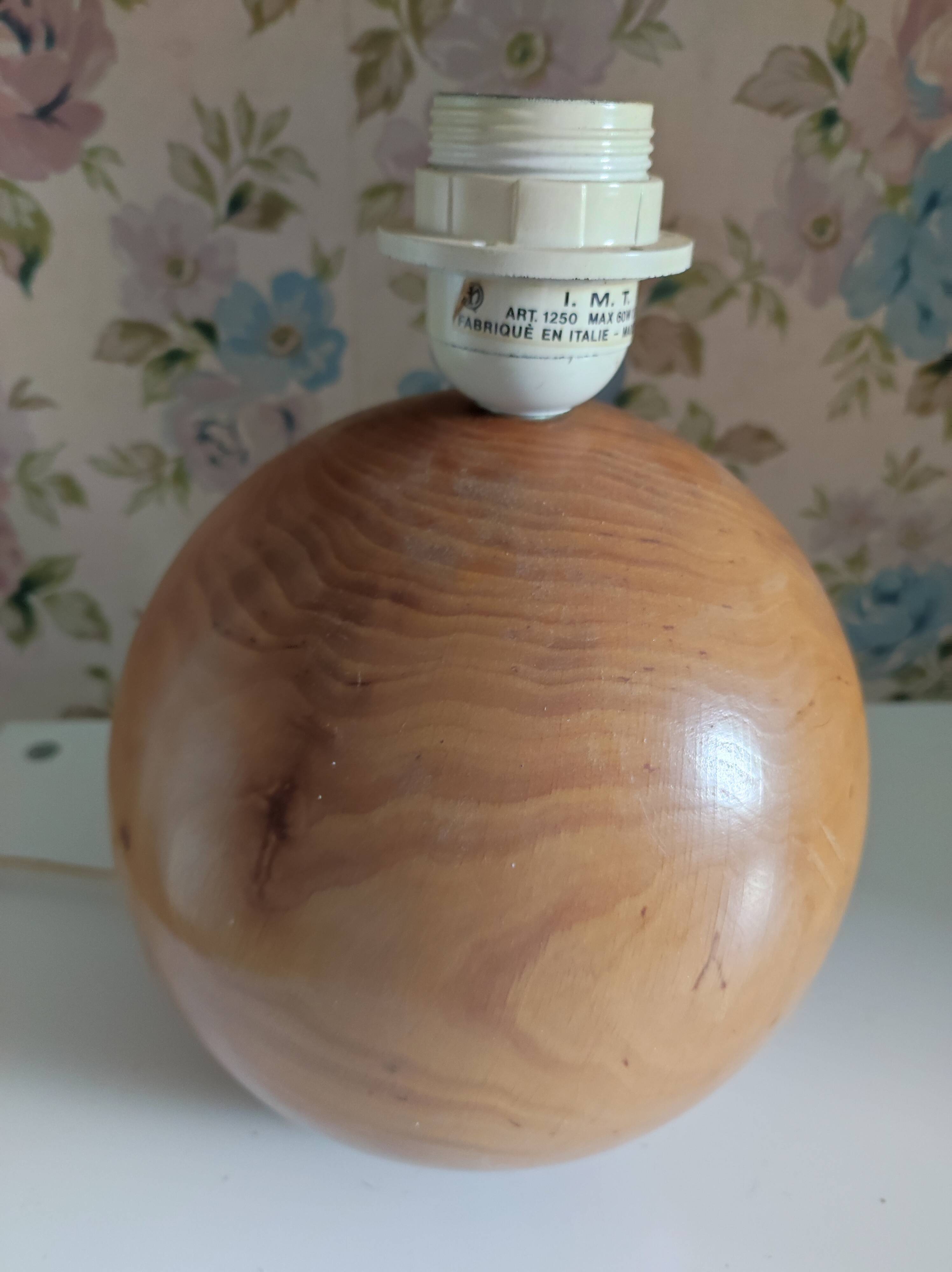 Solid wood foot lamp I.M.T design Italy