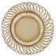 Round rattan mirror from the 1950s France