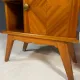 Pair of vintage mid-century modern wooden bedside tables / nightstands, 60 × 54 × 30 cm