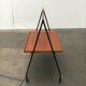 Mid-century folding teak serving trolley