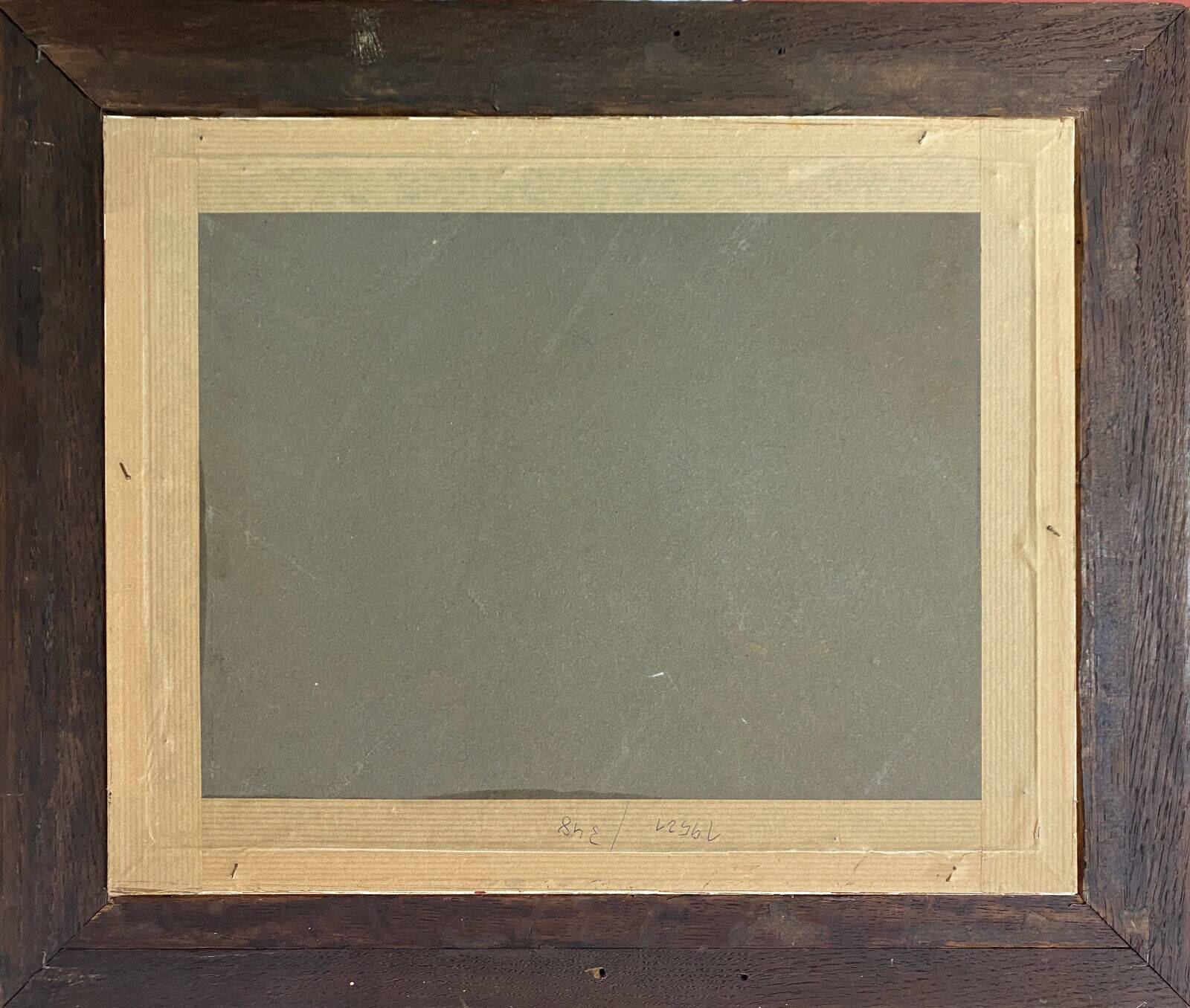 Painting "Bouquiniste - Quais de Seine" Paris Watercolor circa 1950 signed + frame