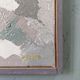 Mid-century modern swedish "alabaster", abstract framed oil painting