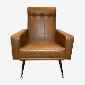 Imitation leather armchair