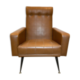 Imitation leather armchair