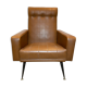 Imitation leather armchair